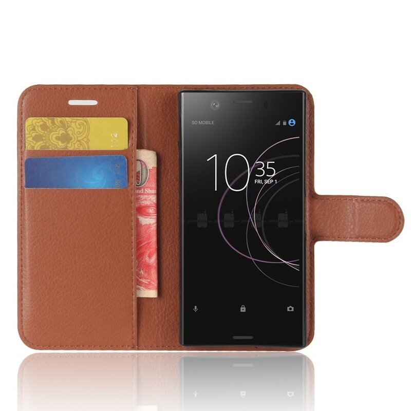 Sony Xperia XZ1 Compact Custodia retrò in similpelle