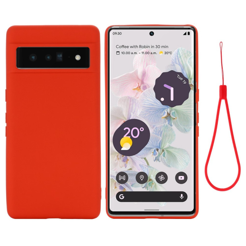 Google Pixel 7 Copertura in silicone liquido con cordino