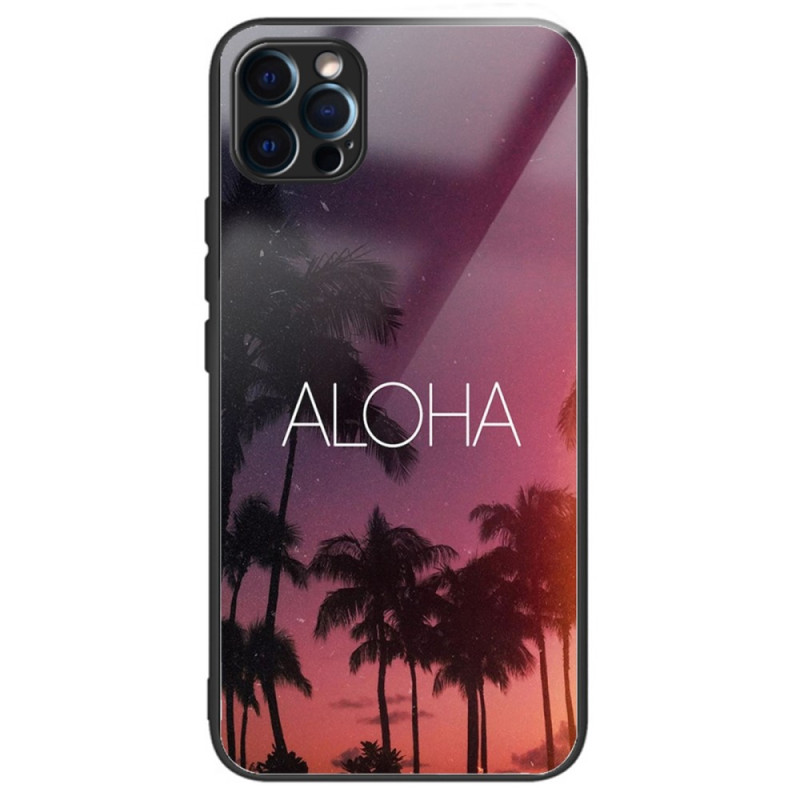 iPhone 14 Pro Max Custodia Aloha Vetro temperato