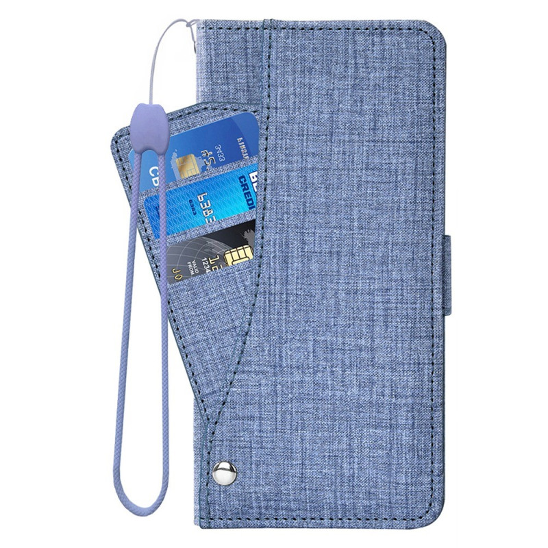 Sony Xperia 5 IV Jeans Custodia con portacarte rotante