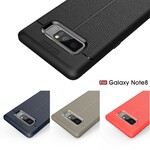 Samsung Galaxy Note 8 Custodia in pelle effetto litchi doppia linea