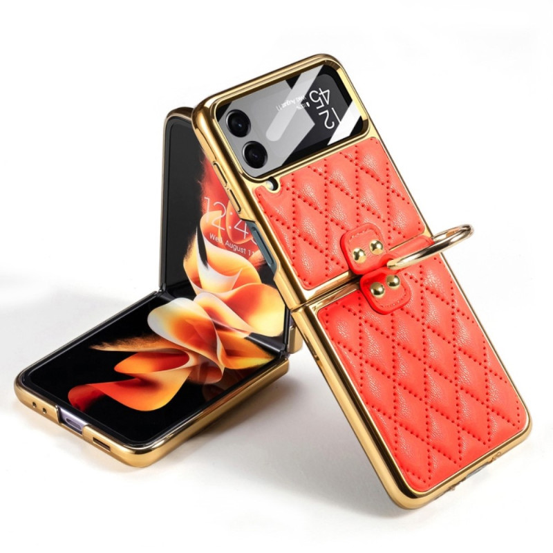 Samsung Galaxy Z Flip 4 Custodia imbottita con anello GKK