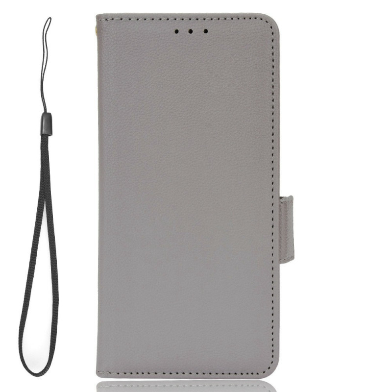 Flip Cover Xiaomi 12T / 12T Pro effetto pelle con cinturino
