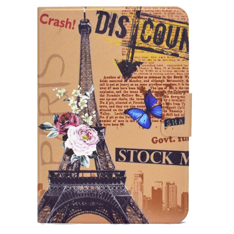 Cover per iPad 10,9" (2022) Torre Eiffel a fiori