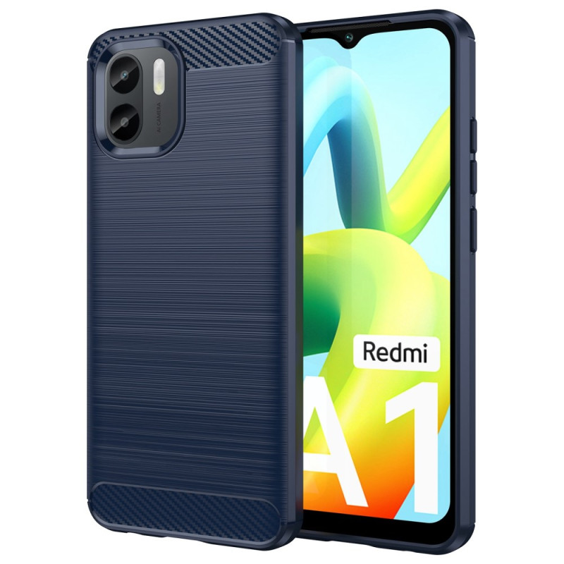 Custodia Xiaomi Redmi A1/A2 in fibra di carbonio spazzolata