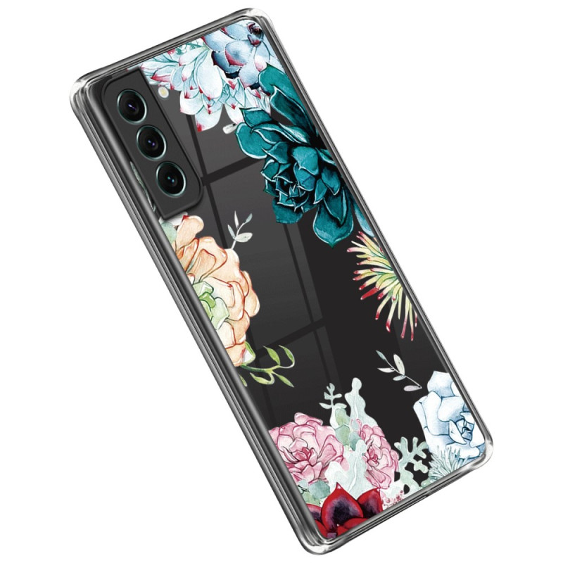Samsung Galaxy S23 5G Custodia trasparente a bouquet di fiori