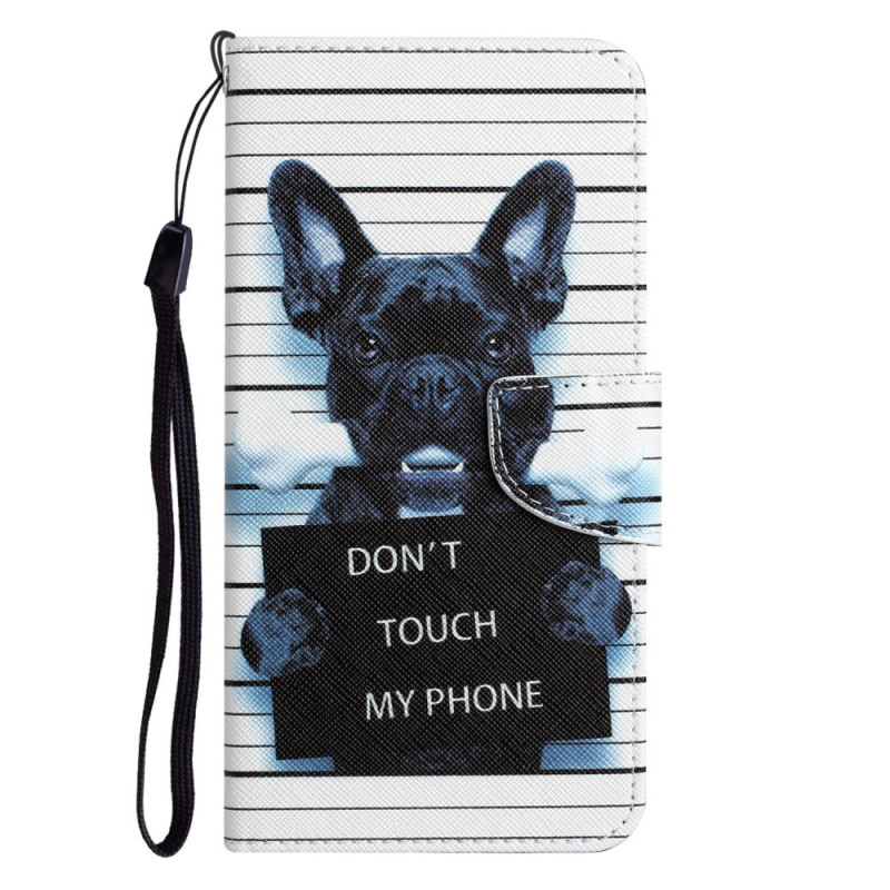 Custodia cani Samsung Galaxy S23 Plus 5G Non toccare il mio telefono con cinturino