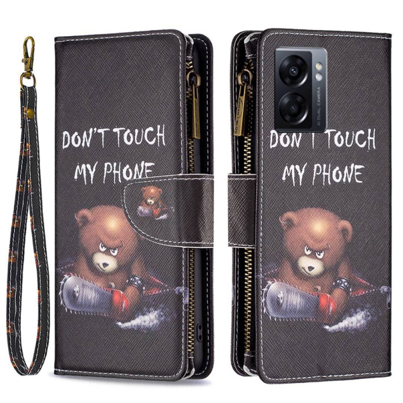 Custodia Oppo A77 5G / A57 5G Zipped Pocket Bear