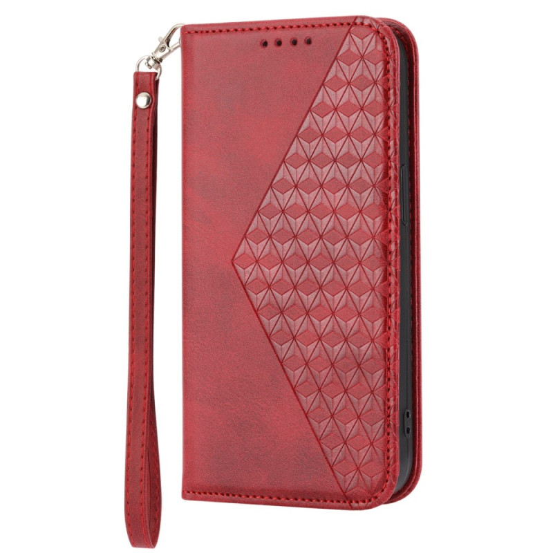 Flip Cover Sony Xperia 10 IV Stile Pelle 3D con Cinturino