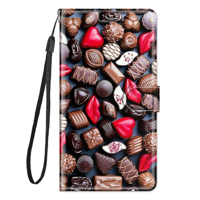Xiaomi 12 / 12X / 12S Custodia con cordino di cioccolato