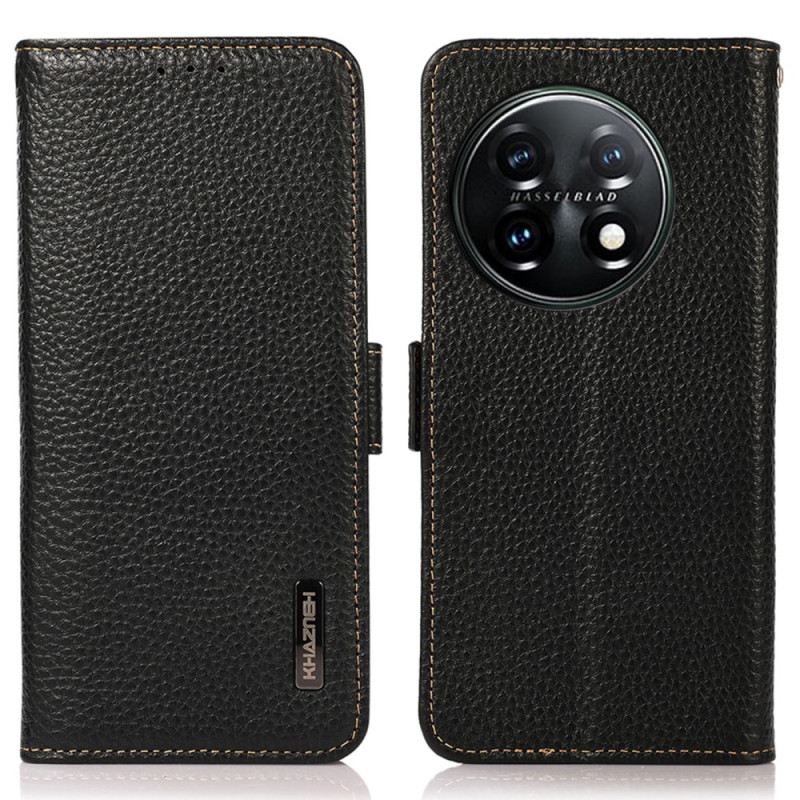 OnePlus 11 5G Custodia in pelle Lychee KHAZNEH RFID