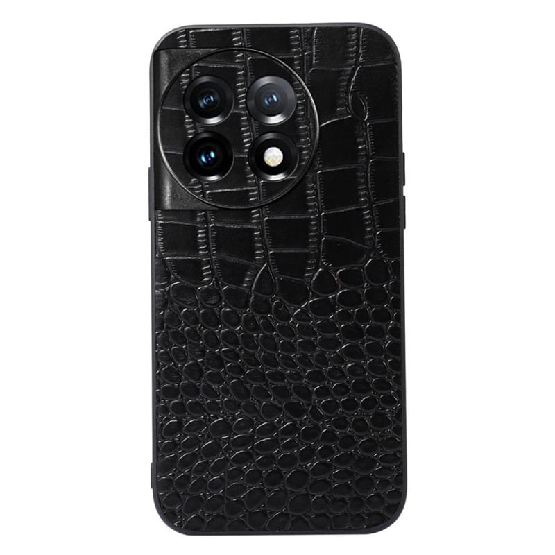 OnePlus 11 5G Custodia in vera pelle texture coccodrillo