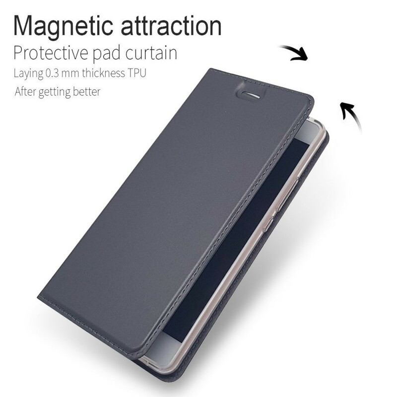 Flip Cover Huawei P9 Lite Premium effetto pelle