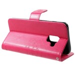 Custodia Samsung Galaxy A8 2018 Albero e Gufi Effetto Pelle