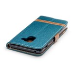 Custodia Samsung Galaxy A8 2018 effetto tessuto e pelle Custodia Samsung Galaxy A8 2018 effetto tessuto e pelle