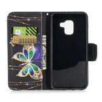 Samsung Galaxy A8 Custodia 2018 Magic Butterfly