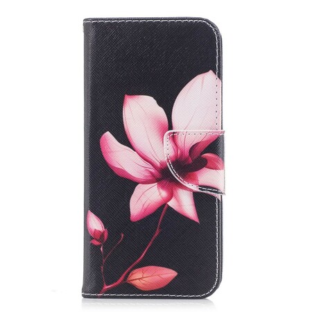 Samsung Galaxy A8 Custodia 2018 Fiore Rosa