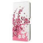 Custodia per Samsung Galaxy A8 2018 Fiori tropicali