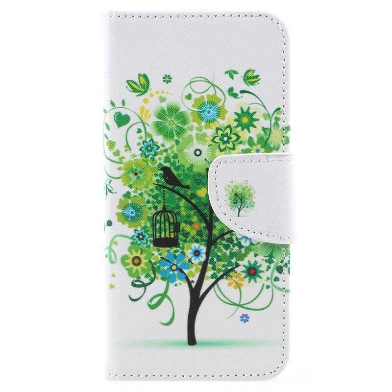 Custodia Samsung Galaxy A8 2018 Albero di fiori