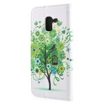 Custodia Samsung Galaxy A8 2018 Albero di fiori