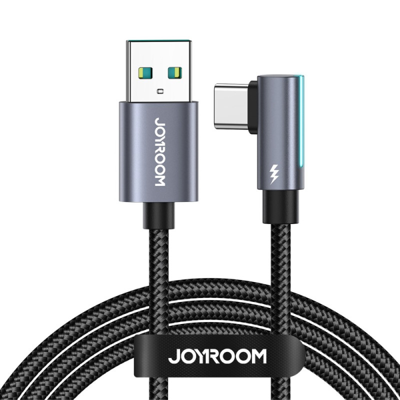 Cavo JOYROOM 1,2 m USB e USB-C estremità ad angolo retto