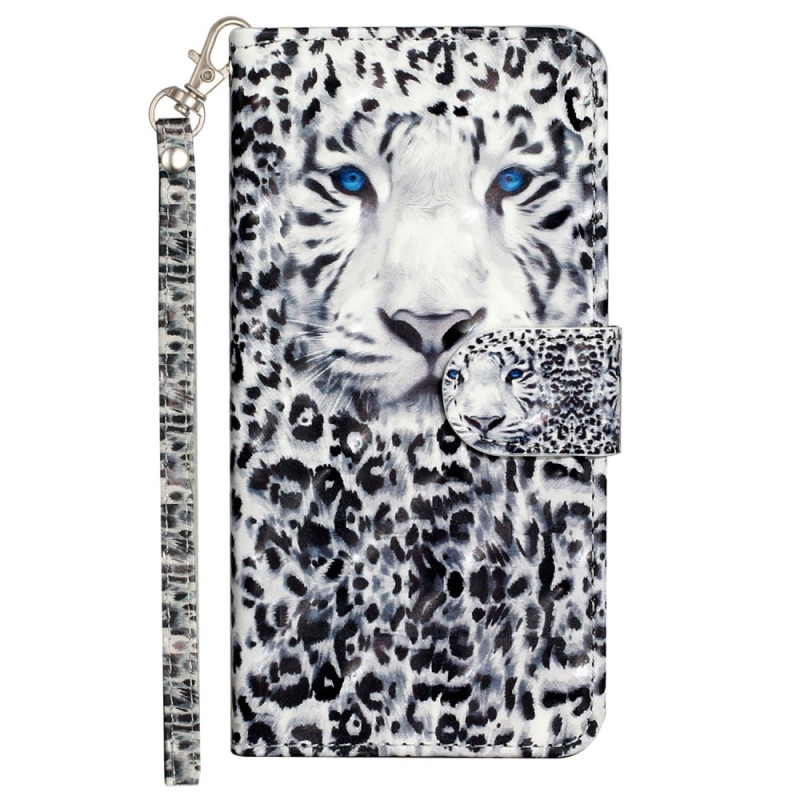 Sony Xperia 10 V Leopard Custodia con cinturino