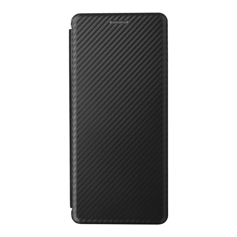 Flip Cover Sony Xperia 10 V in fibra di carbonio