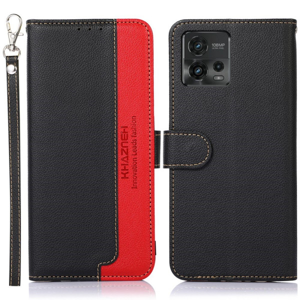 Moto G72 Style Litchi Custodia RFID KHAZNEH