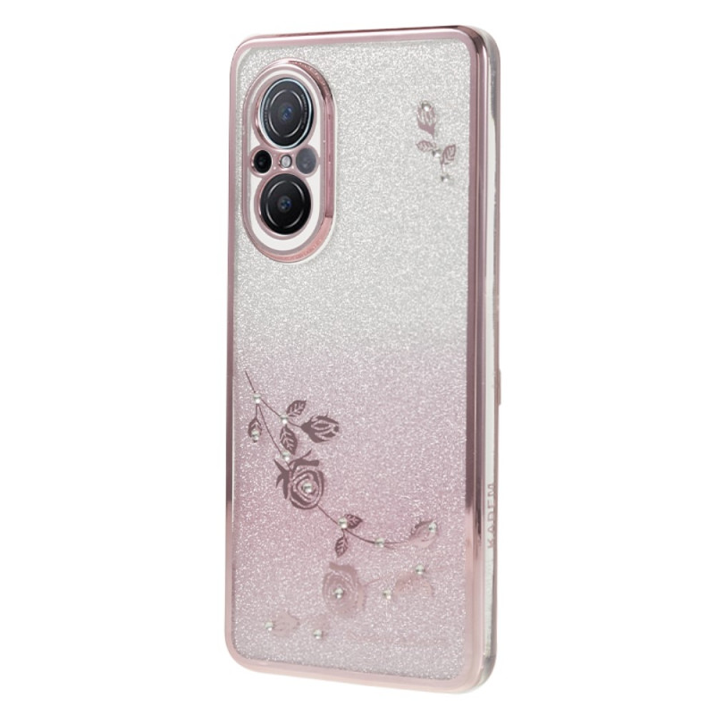 Huawei Nova 9 SE Custodia rosa sfumato e diamante
