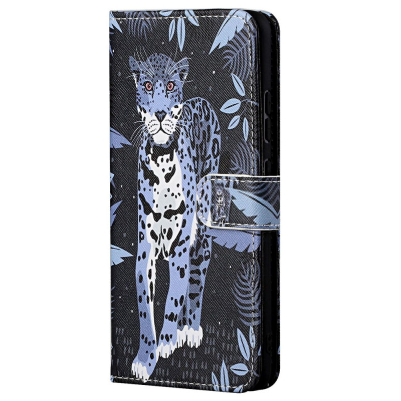 Custodia Moto G62 5G Leopard Strap