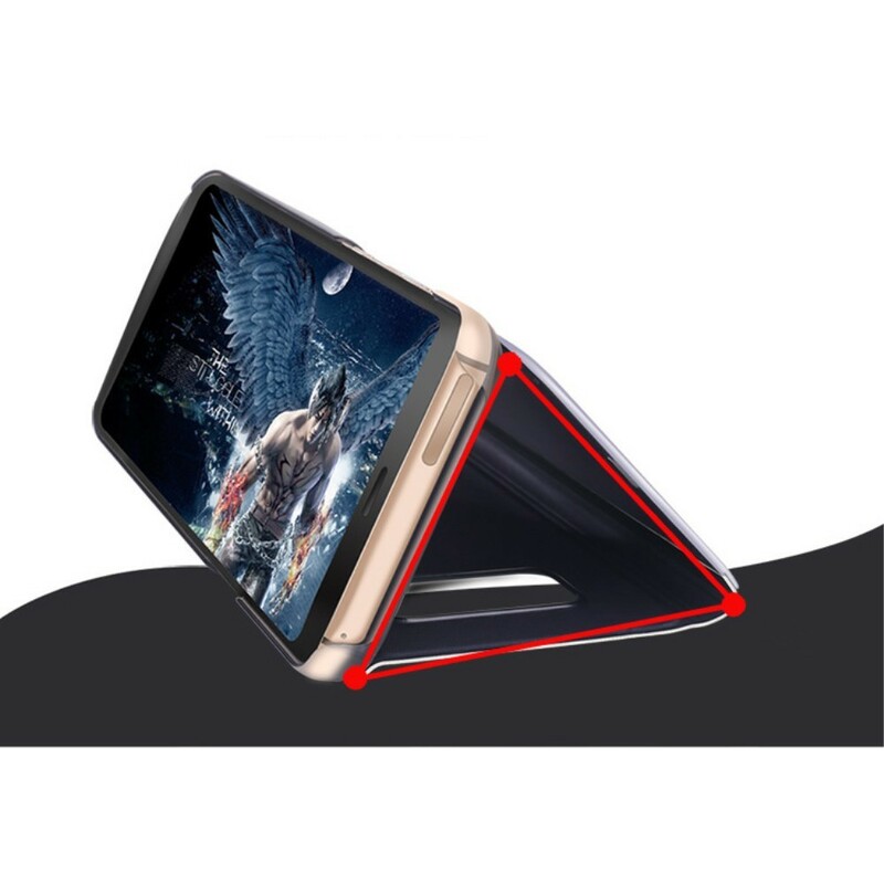 Cover Samsung Galaxy S8 Plus effetto specchio e pelle