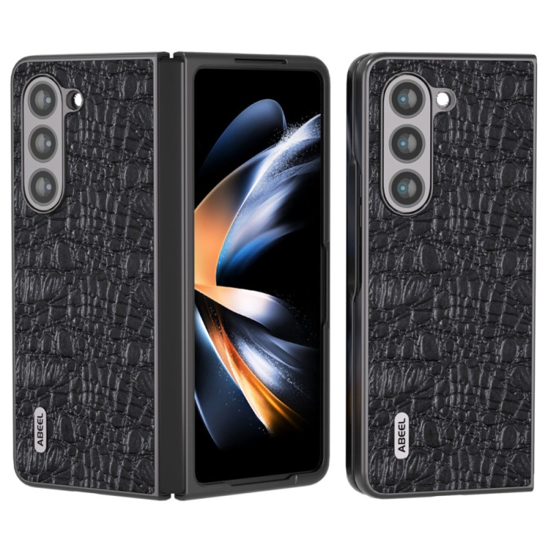 Samsung Galaxy Z Fold 5 Stile Custodia in pelle di coccodrillo ABEEL