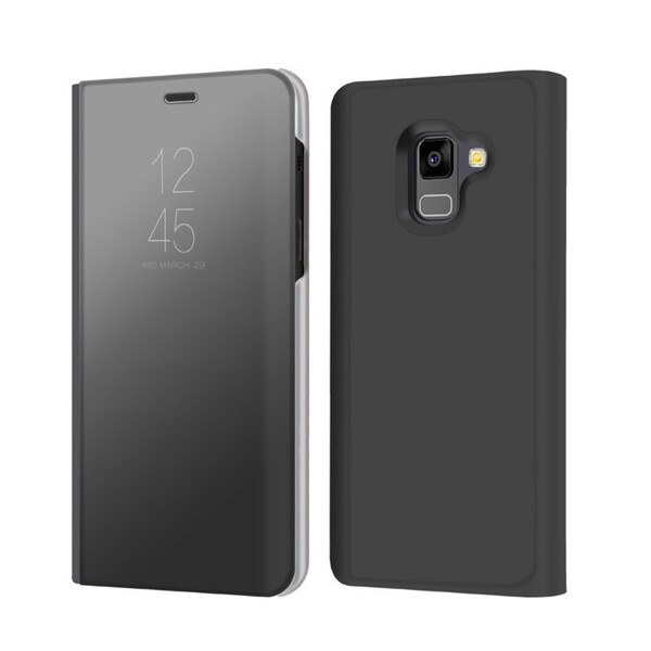 Cover Samsung Galaxy A8 effetto specchio e pelle