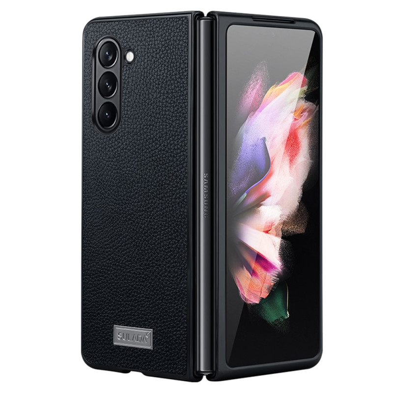 Samsung Galaxy Z Fold 5 Custodia in pelle Design Litchi ABEEL