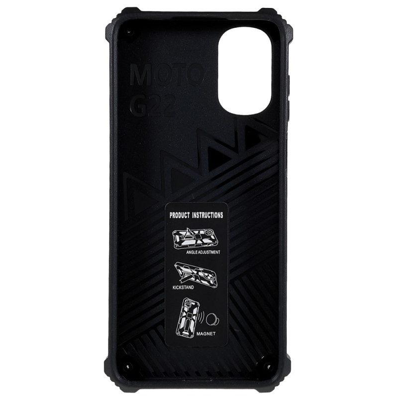 Moto G22 Custodia mimetica con supporto rimoti bile - Dealy