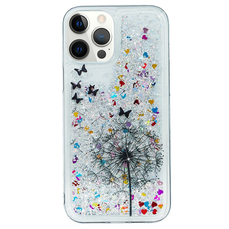 Custodia iPhone 15 Pro Glitter Dandelion