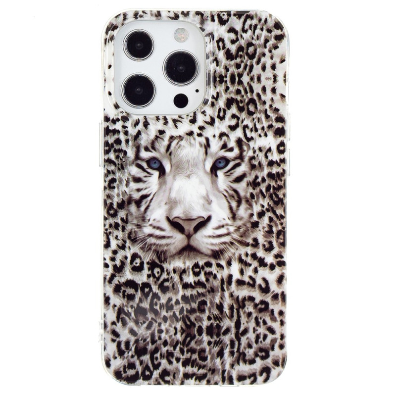 Custodia per iPhone 15 Pro Max leopardata e fluorescente