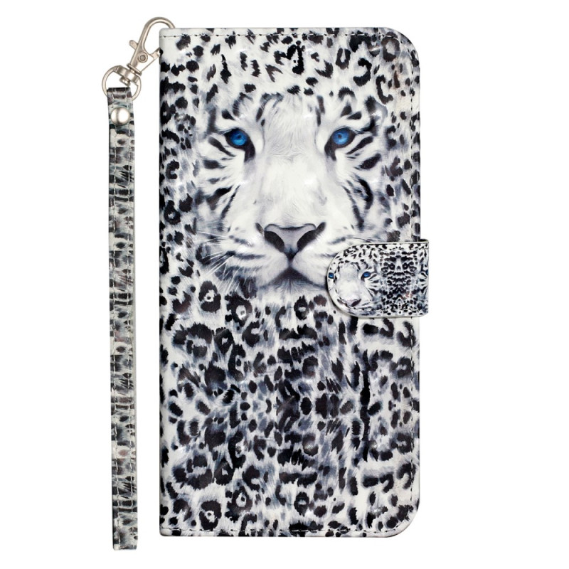 iPhone 15 Pro Max Leopard 3D Strap Case