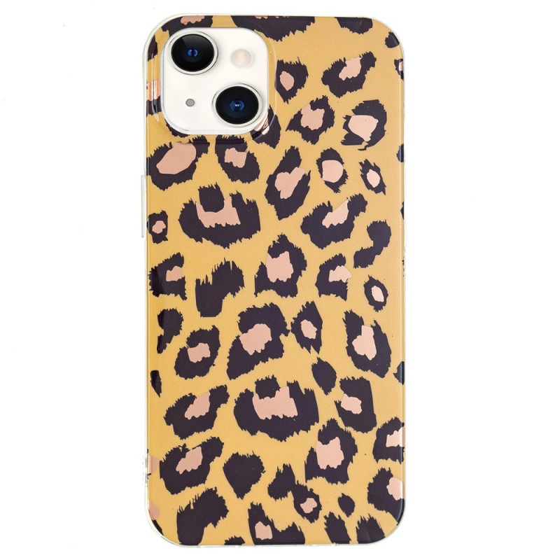 Custodia per iPhone 15 Plus Leopard