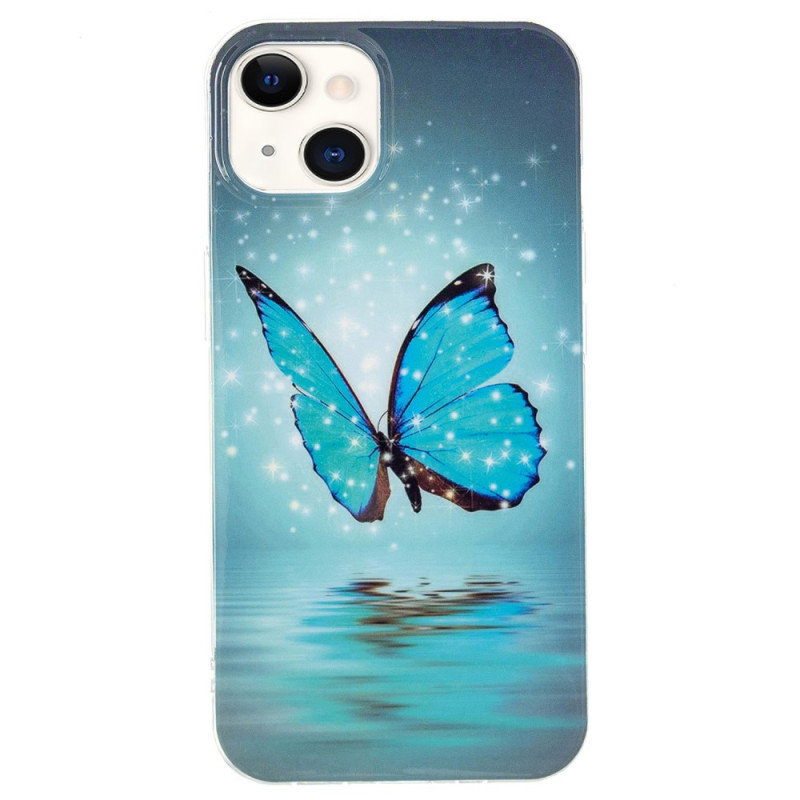 Custodia iPhone 15 Plus Farfalle fluorescenti
