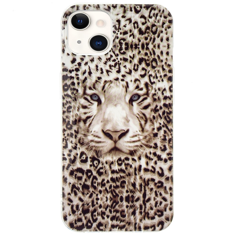 Custodia per iPhone 15 Plus leopardata e fluorescente