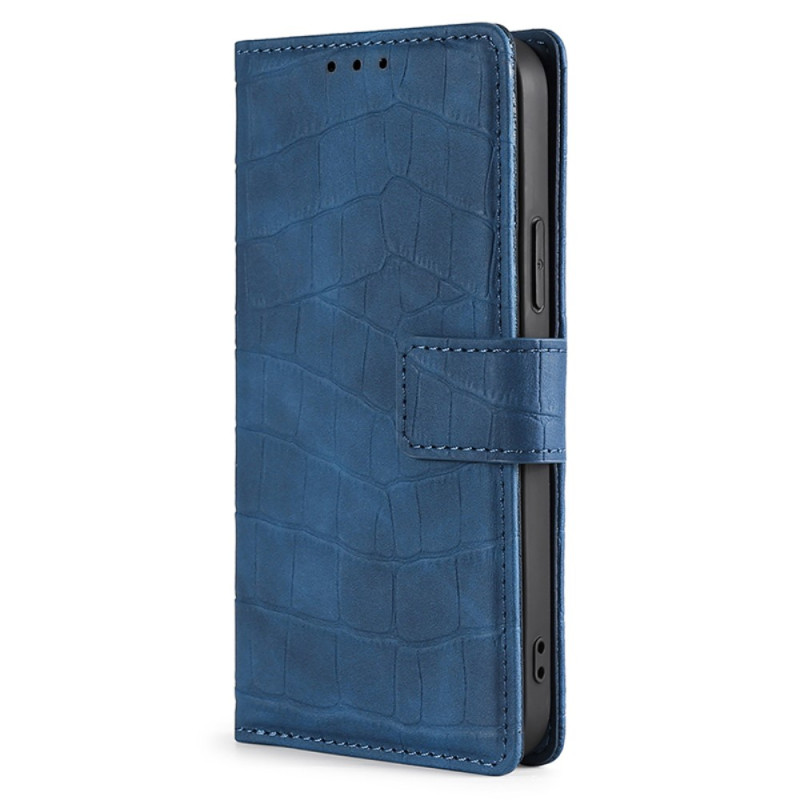 Custodia iPhone 15 Plus stile coccodrillo