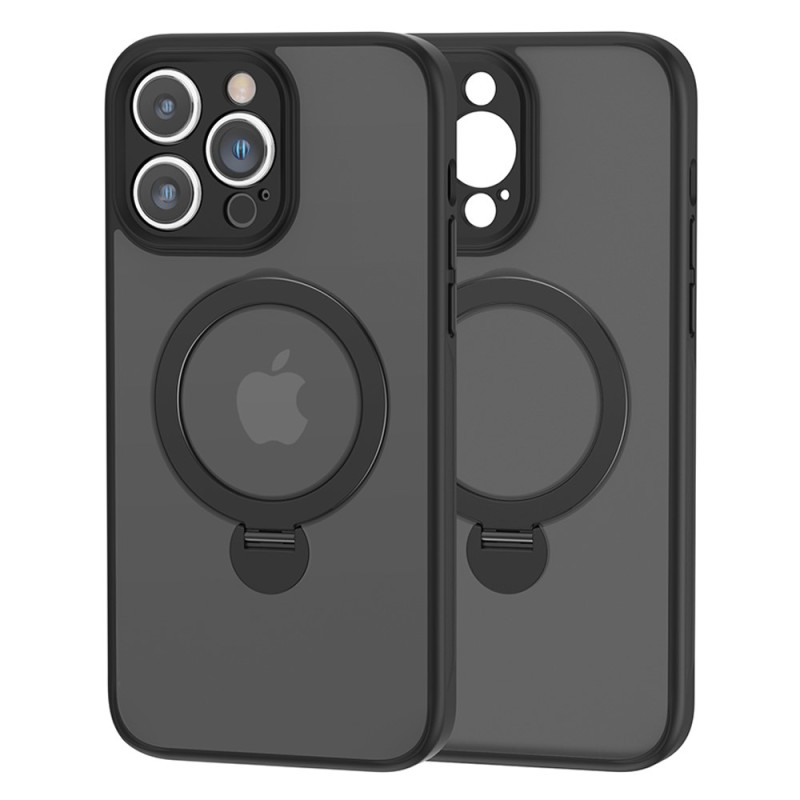 Custodia traslucida MagSafe compatibile con iPhone 15 Pro con supporto