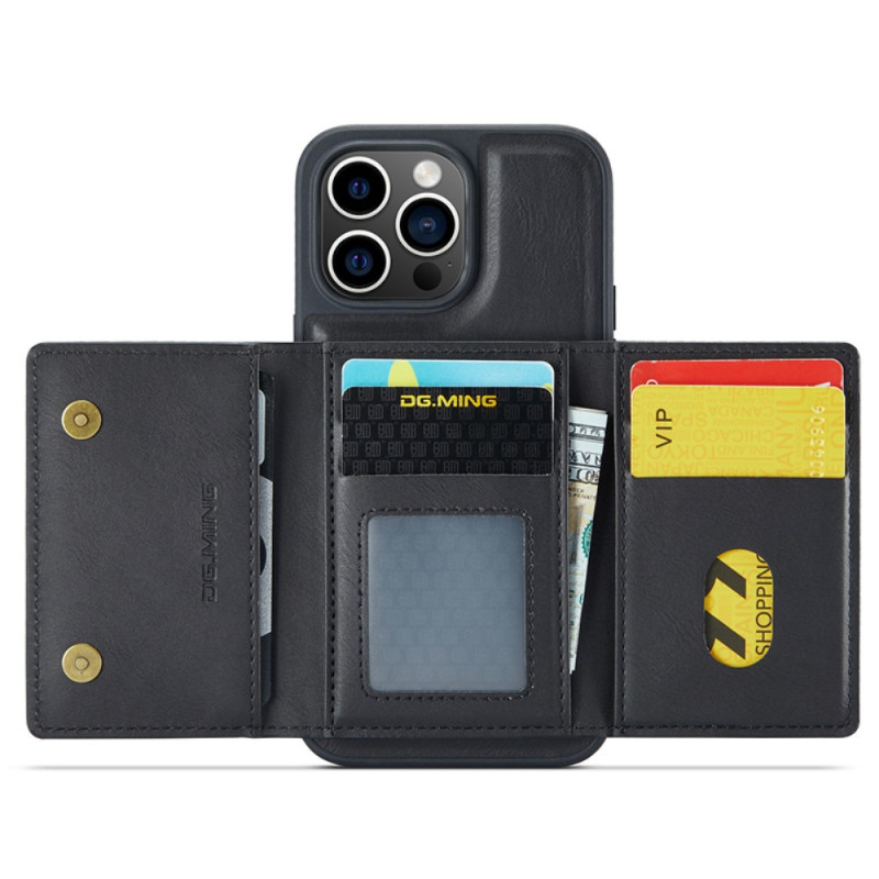 Custodia Portafoglio In Pelle PU Per IPhone 15 Pro Max – Rimovibile, RFID E Ricarica Wireless (Viola)