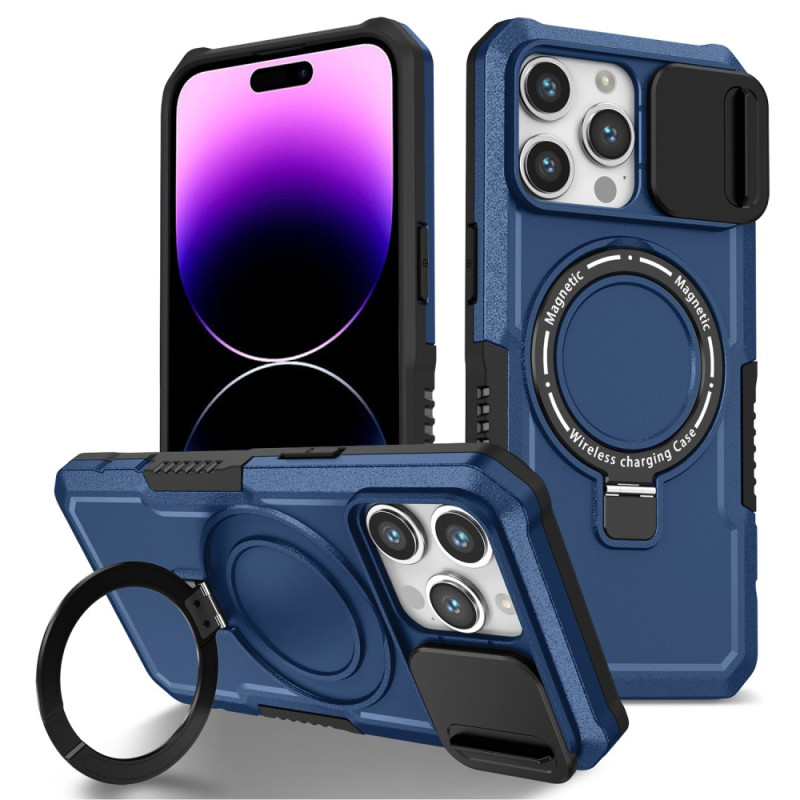 Custodia per iPhone 15 Pro Max con supporto e protezione dell'obiettivo