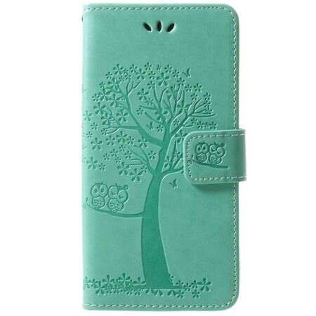 Samsung Galaxy S9 Custodia con cinturino con albero e gufo