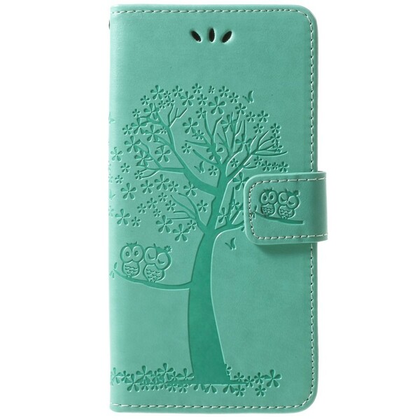 Samsung Galaxy S9 Custodia con cinturino con albero e gufo