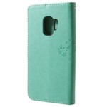 Custodia con cinturino per albero e gufo per Samsung Galaxy S9