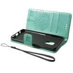 Custodia con cinturino per albero e gufo per Samsung Galaxy S9