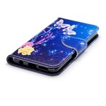 Samsung Galaxy S9 Custodia Farfalle nella notte
